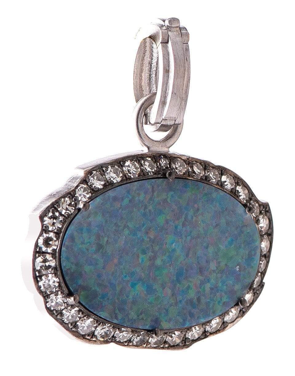 SYLVA & CIE-Opal and Diamond Pendant-WHITE GOLD
