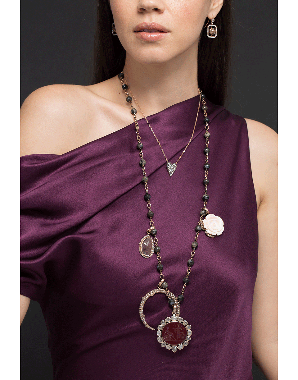 SYLVA & CIE-Venetian Cameo Pendant-WHITE GOLD