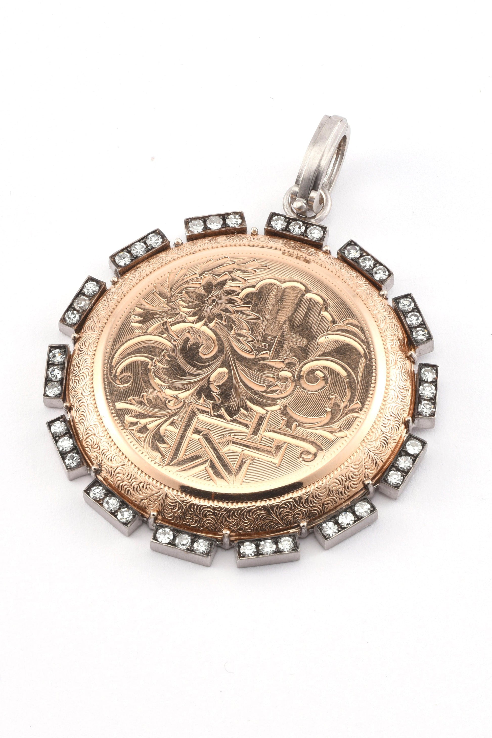 SYLVA & CIE-19th Century Watch Case Pendant-YELLOW GOLD