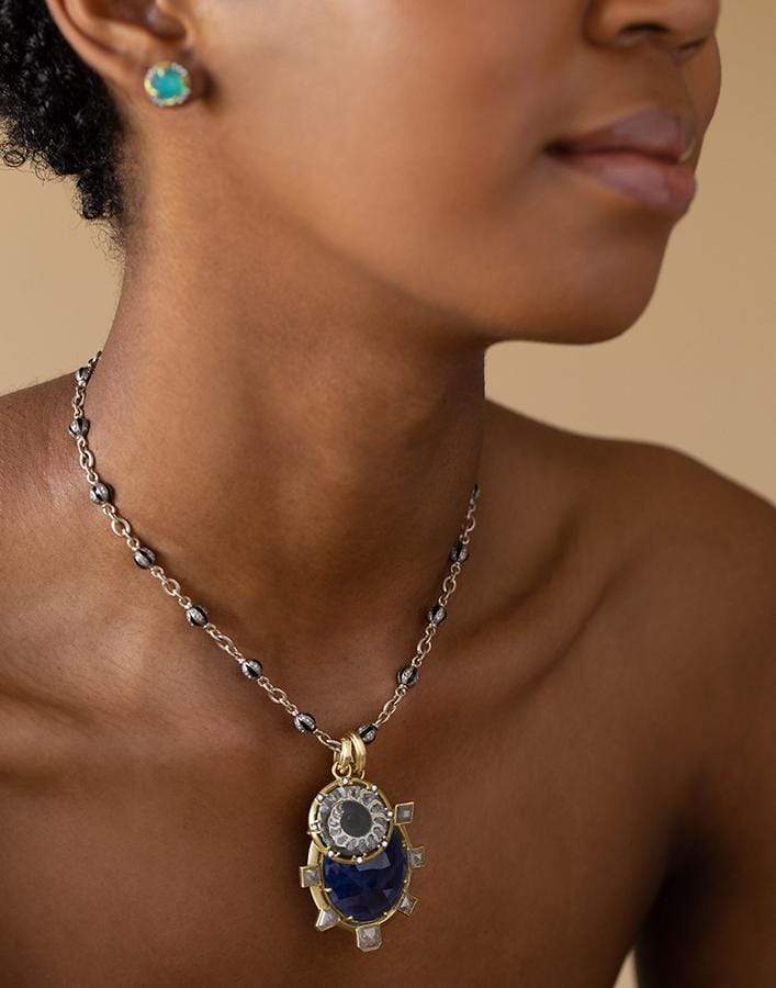 SYLVA & CIE-Ammonite Fossil Shell Pendant-YELLOW GOLD