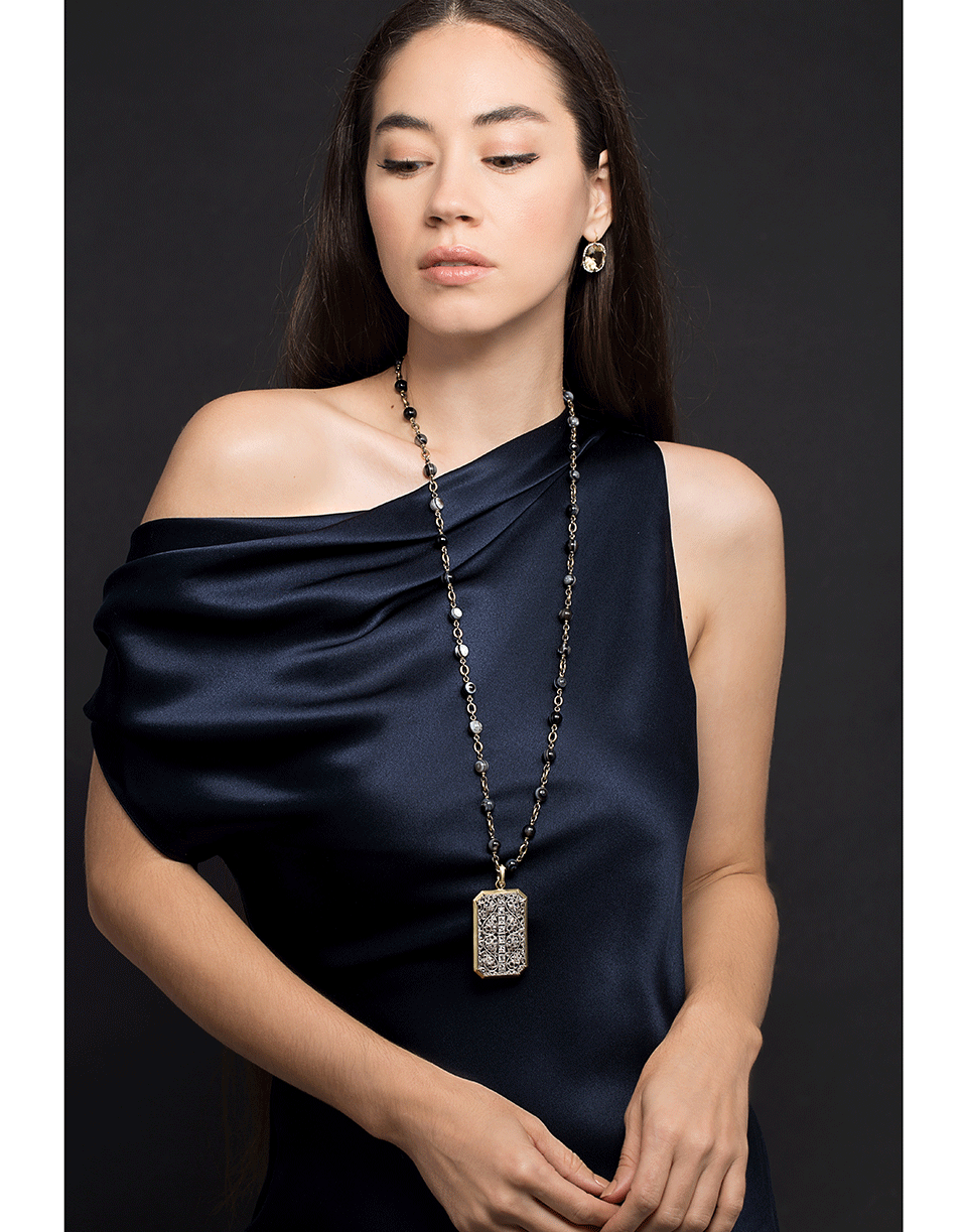 SYLVA & CIE-Belle Epoque Diamond Pendant-YELLOW GOLD
