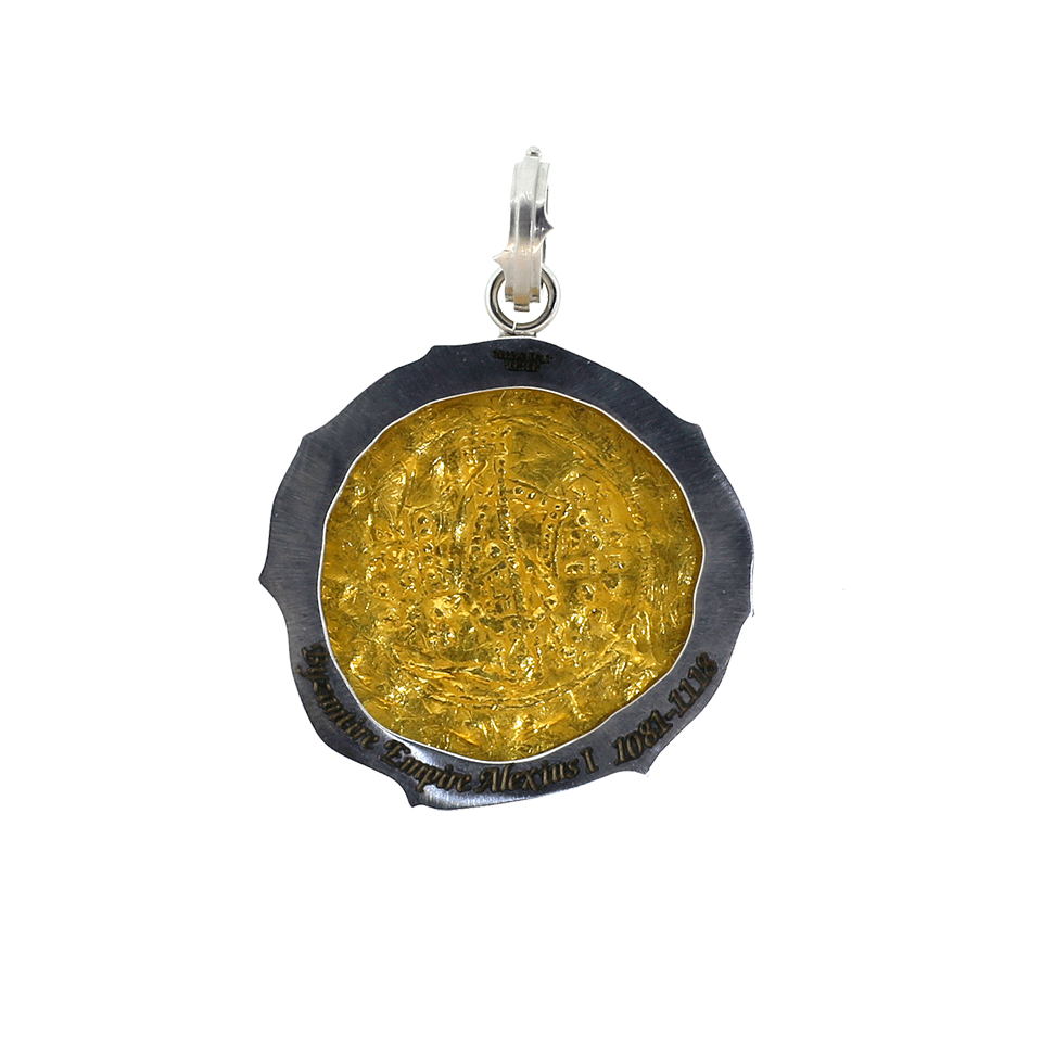 SYLVA & CIE-Byzantine Empire Coin Pendant-YELLOW GOLD