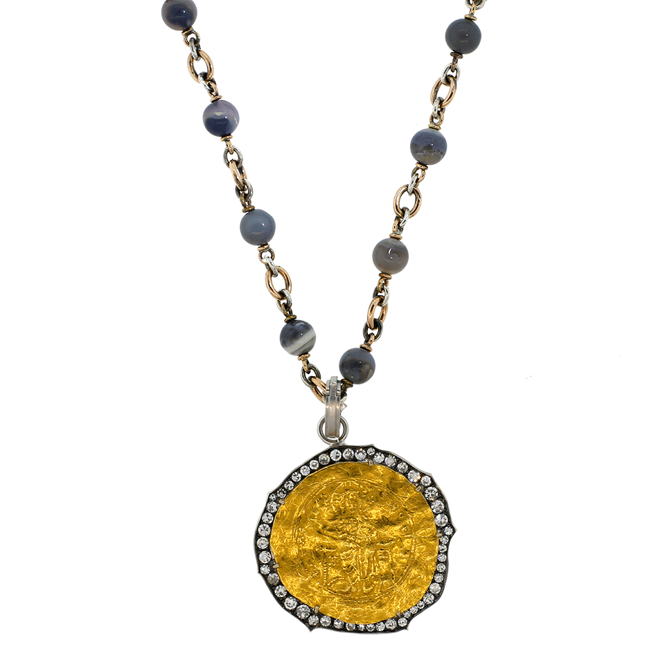 SYLVA & CIE-Byzantine Empire Coin Pendant-YELLOW GOLD