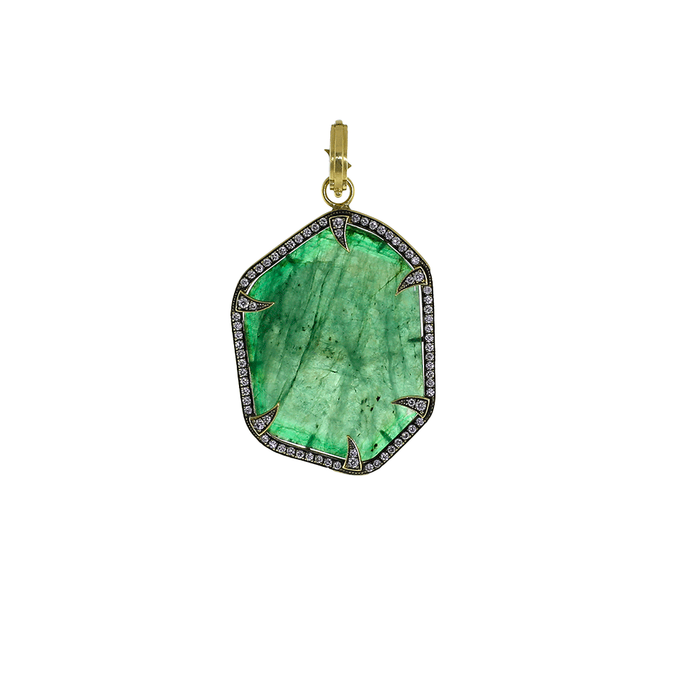 SYLVA & CIE-Emerald Slice Pendant-YELLOW GOLD