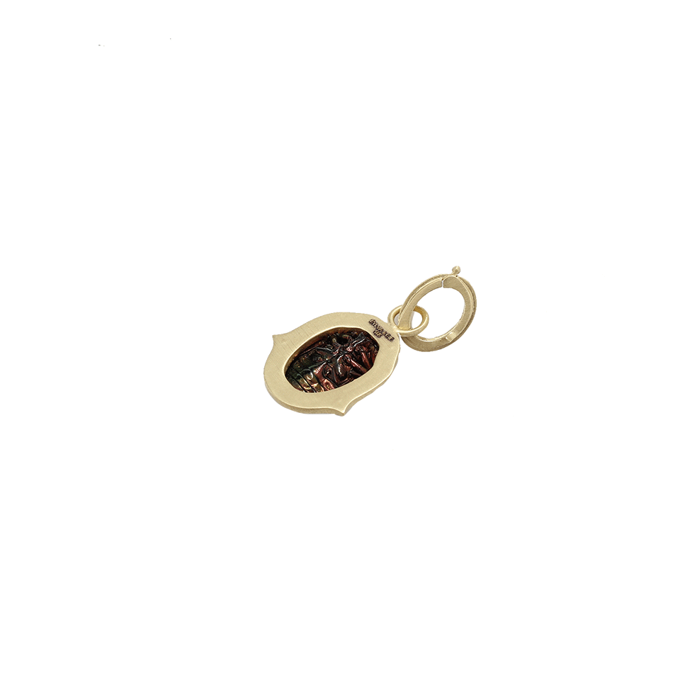 SYLVA & CIE-Fossilized Scarab Pendant-YELLOW GOLD