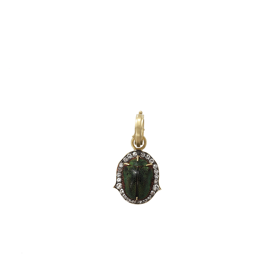 SYLVA & CIE-Fossilized Scarab Pendant-YELLOW GOLD