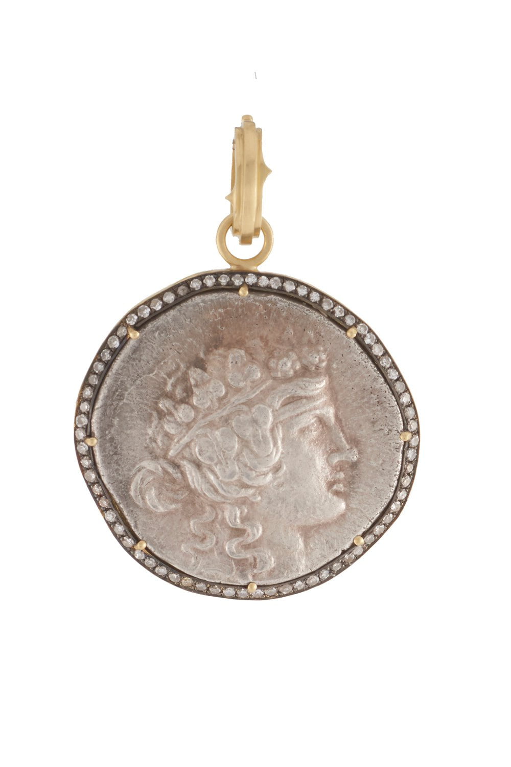 SYLVA & CIE-Greek Coin Pendant-YELLOW GOLD