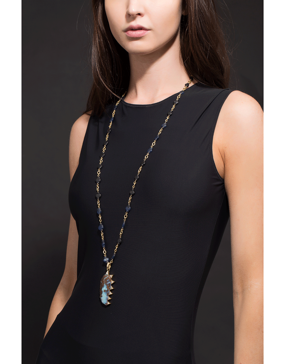 SYLVA & CIE-Hand Carved Opal And Diamond Wing Pendant-YELLOW GOLD