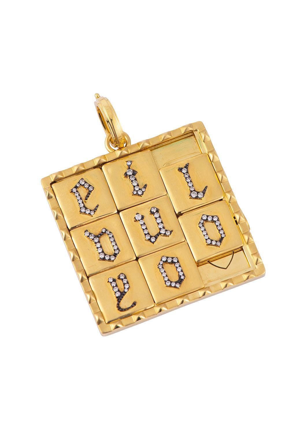 I Love You Puzzle Pendant-YELLOW GOLD-JEWELRYFINE JEWELPENDANT-SYLVA & CIE