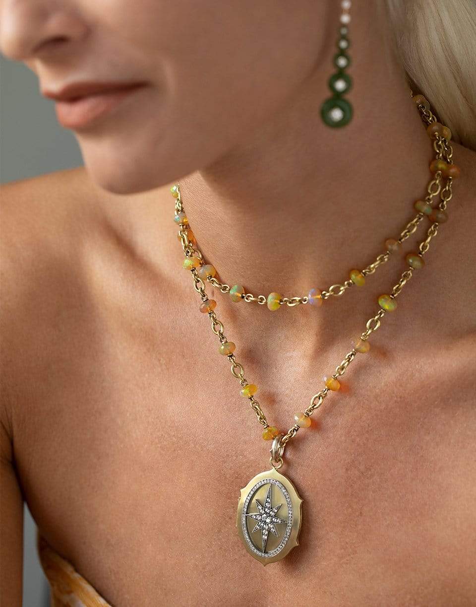 SYLVA & CIE-Large Diamond Star Locket-YELLOW GOLD