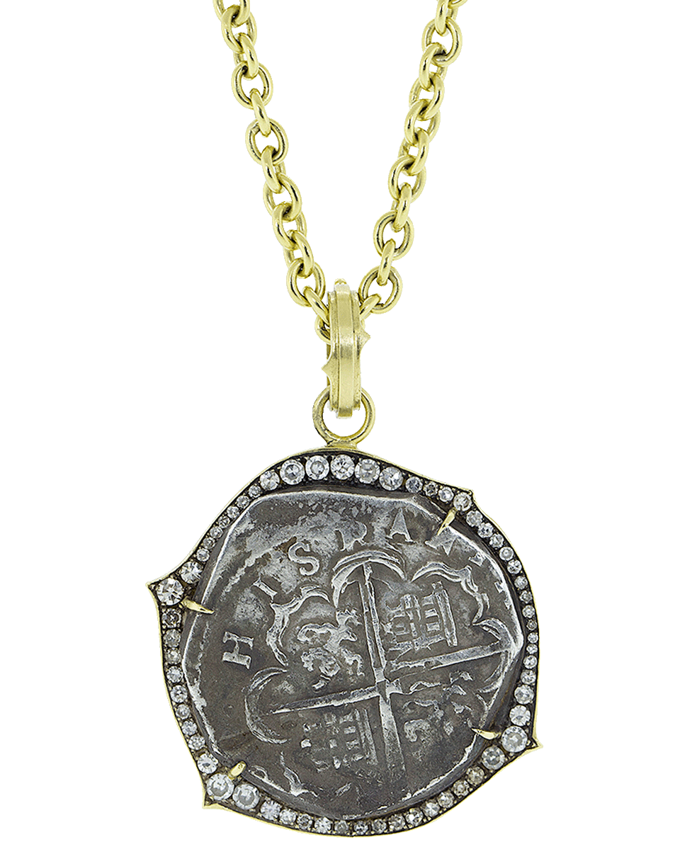 SYLVA & CIE-Lizard Wreck Coin Pendant-YELLOW GOLD