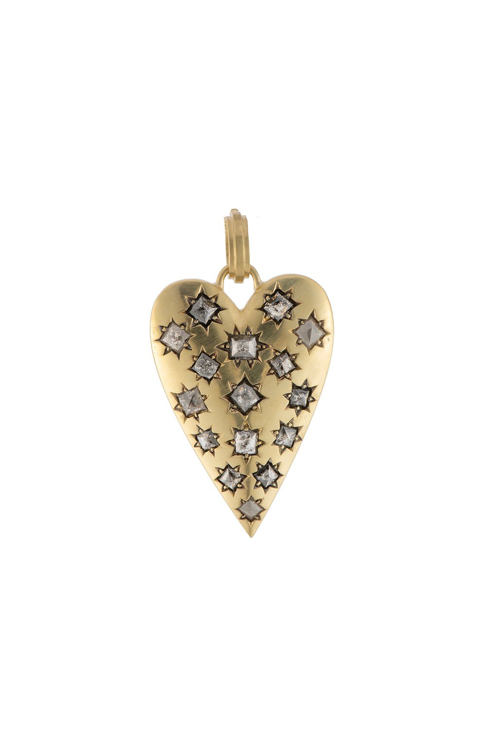 SYLVA & CIE-Medium Twinkle Tentable Heart Pendant-YELLOW GOLD