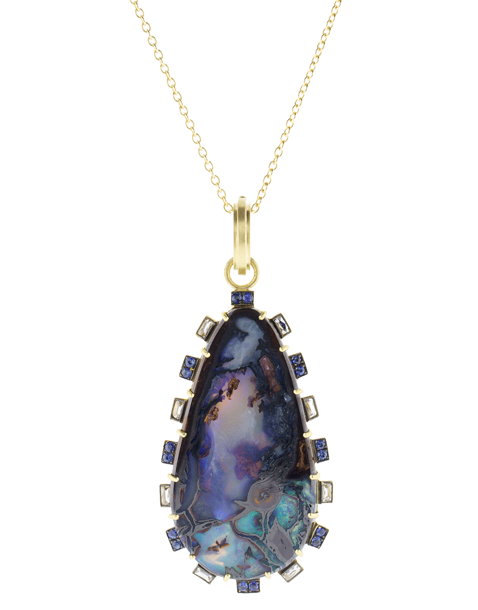SYLVA & CIE-Opal Pendant-YELLOW GOLD