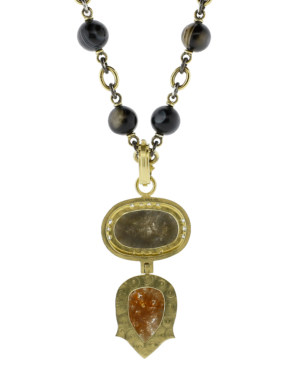 SYLVA & CIE-Rough Diamond Pendant-YELLOW GOLD