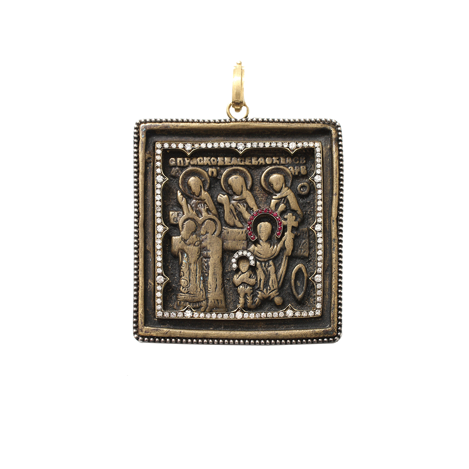 SYLVA & CIE-Russian Travel Icon Pendant-YELLOW GOLD