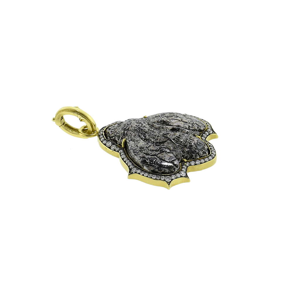 SYLVA & CIE-Silver Calcite Bee Pendant-YELLOW GOLD