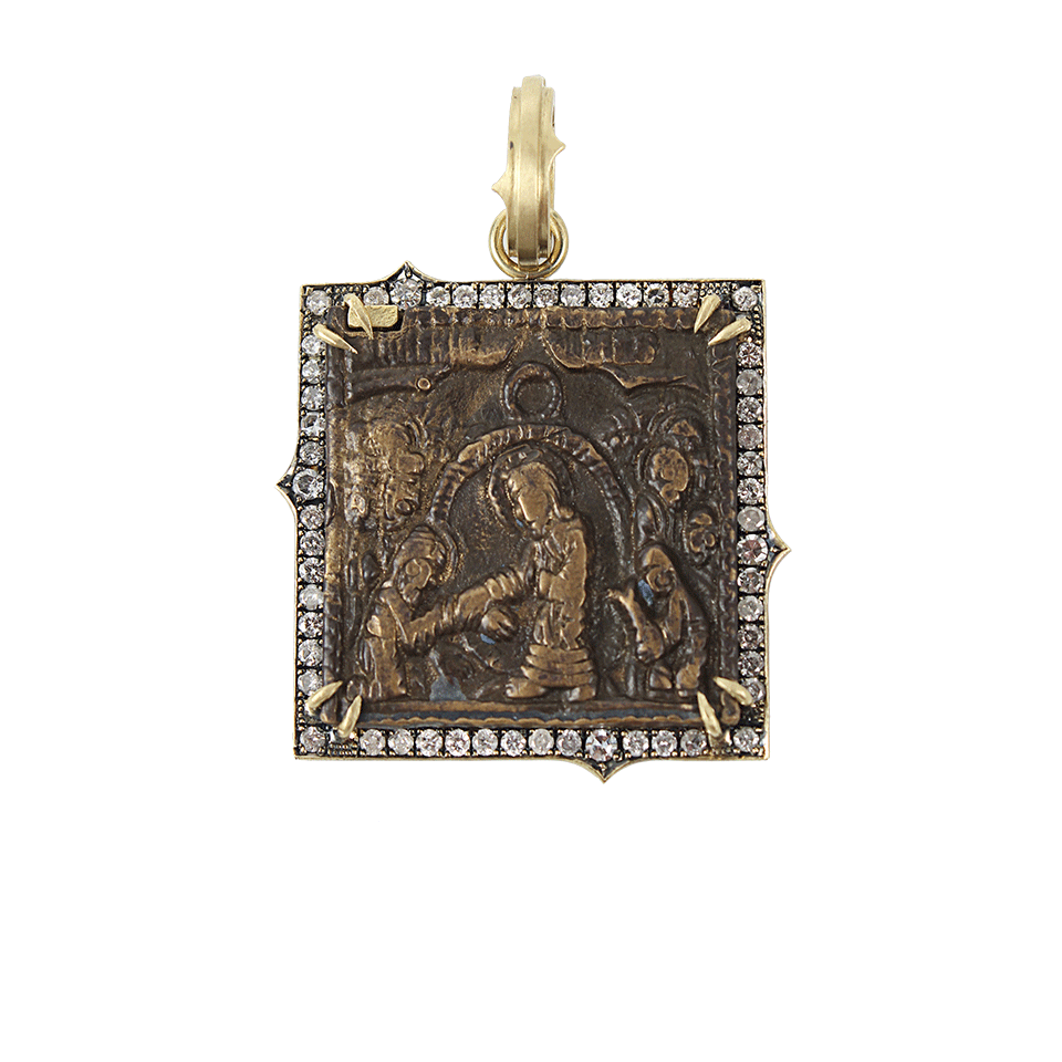SYLVA & CIE-Small Russian Icon Pendant-YELLOW GOLD