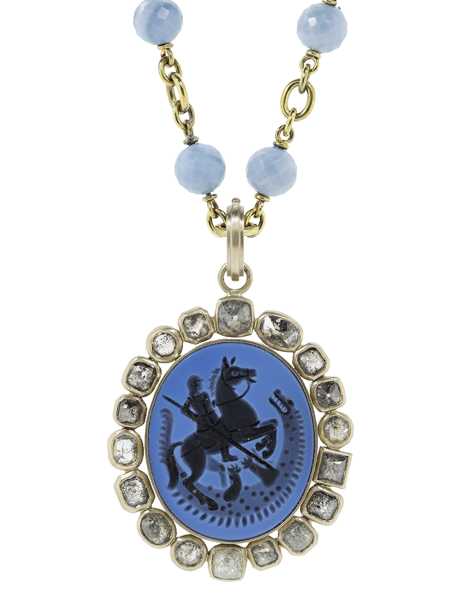 SYLVA & CIE-St. Michael The Dragon Slayer Pendant-YELLOW GOLD