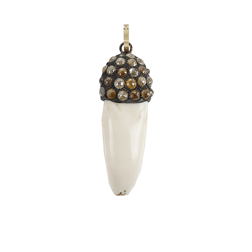 SYLVA & CIE-Walrus Tusk Pendant-YLW GOLD