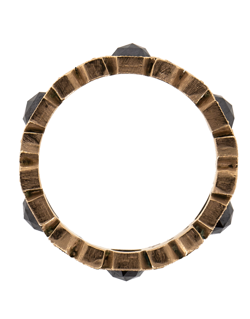 SYLVA & CIE-Octogon And Flower Diamond Stack Ring-ROSE GOLD