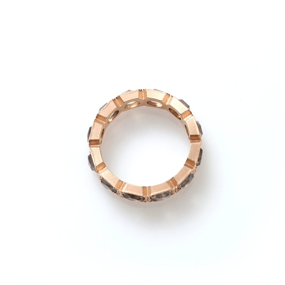 SYLVA & CIE-Square Labradorite Eternity Band-ROSE GOLD
