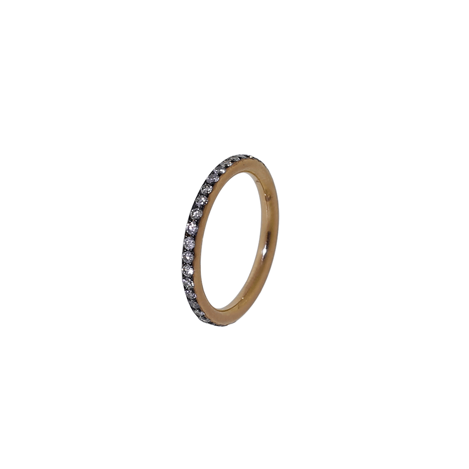 SYLVA & CIE-Grey Diamond Eternity Ring-ROSE GOLD