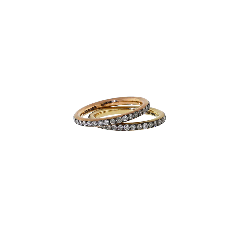 SYLVA & CIE-Grey Diamond Eternity Ring-ROSE GOLD