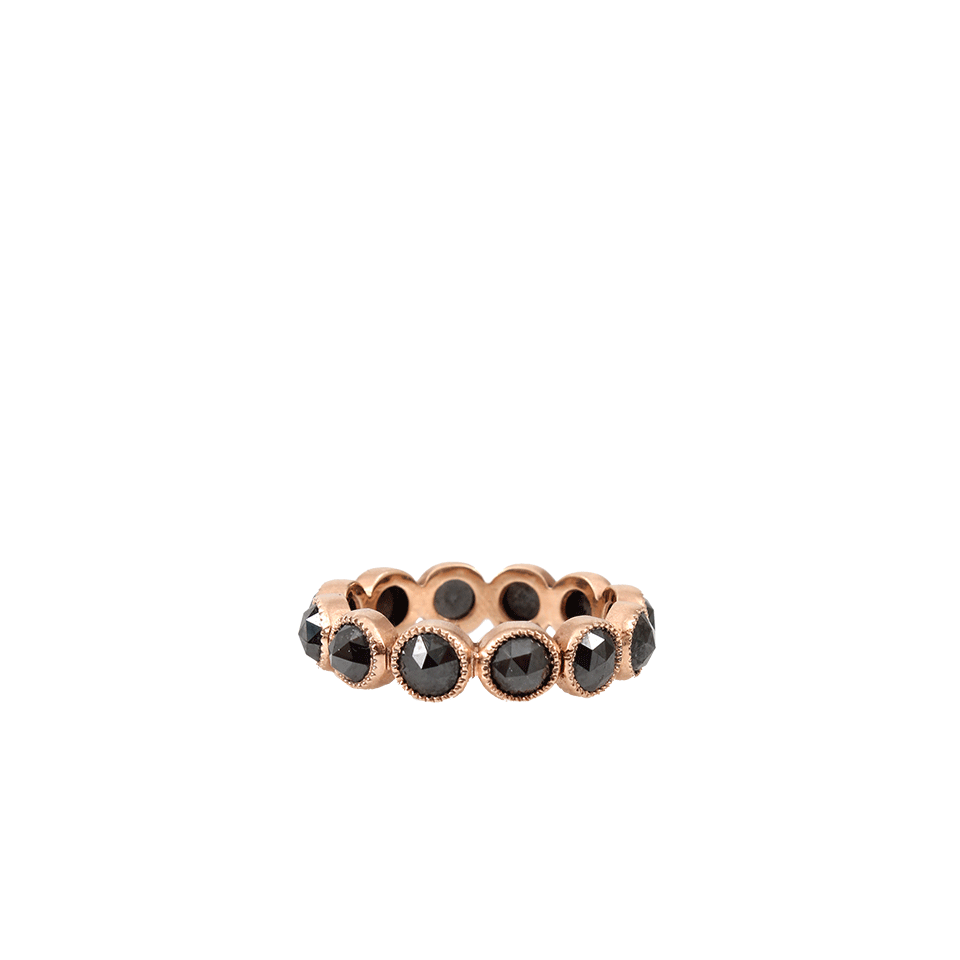 SYLVA & CIE-Black Diamond Eternity Ring-ROSE GOLD