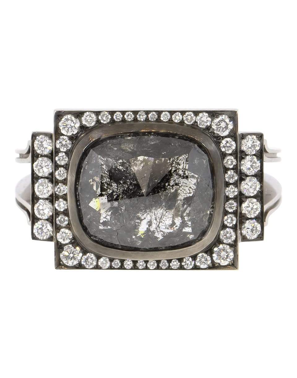 SYLVA & CIE-Rough Cut Diamond Ring-WHITE GOLD