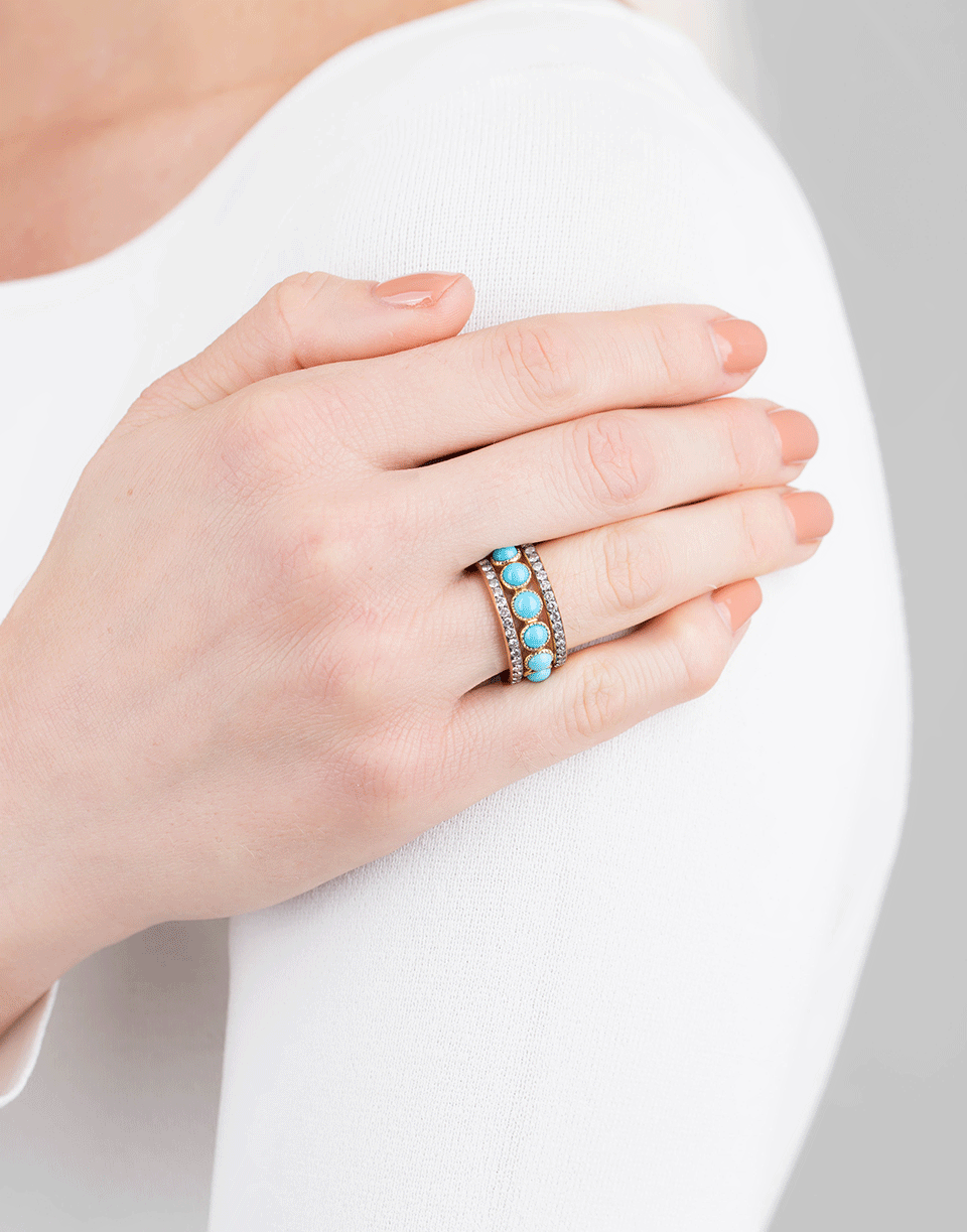 SYLVA & CIE-Grey Diamond Eternity Ring-YELLOW GOLD