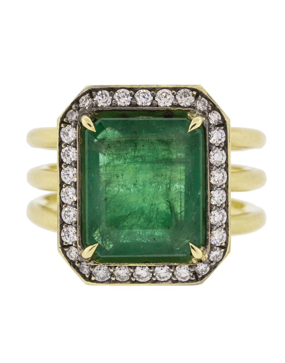 SYLVA & CIE-Brazilian Emerald Ring-YELLOW GOLD