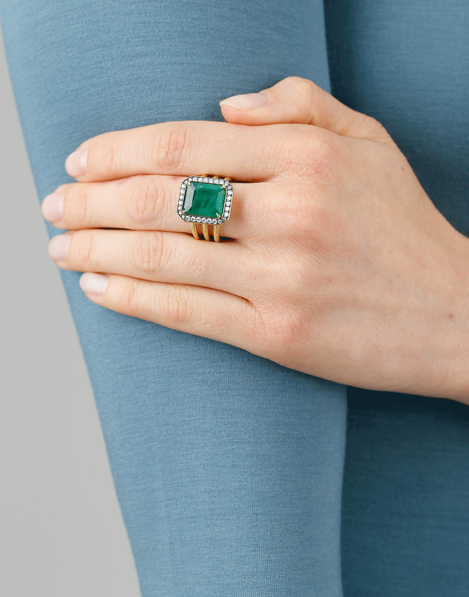 SYLVA & CIE-Brazilian Emerald Ring-YELLOW GOLD