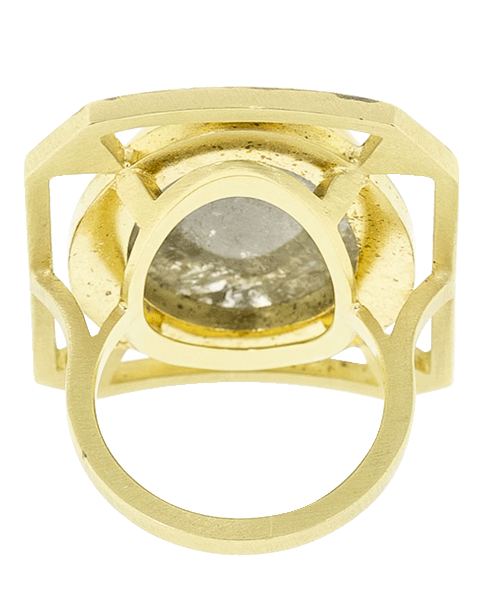 SYLVA & CIE-Rough Diamond Window Ring-YELLOW GOLD
