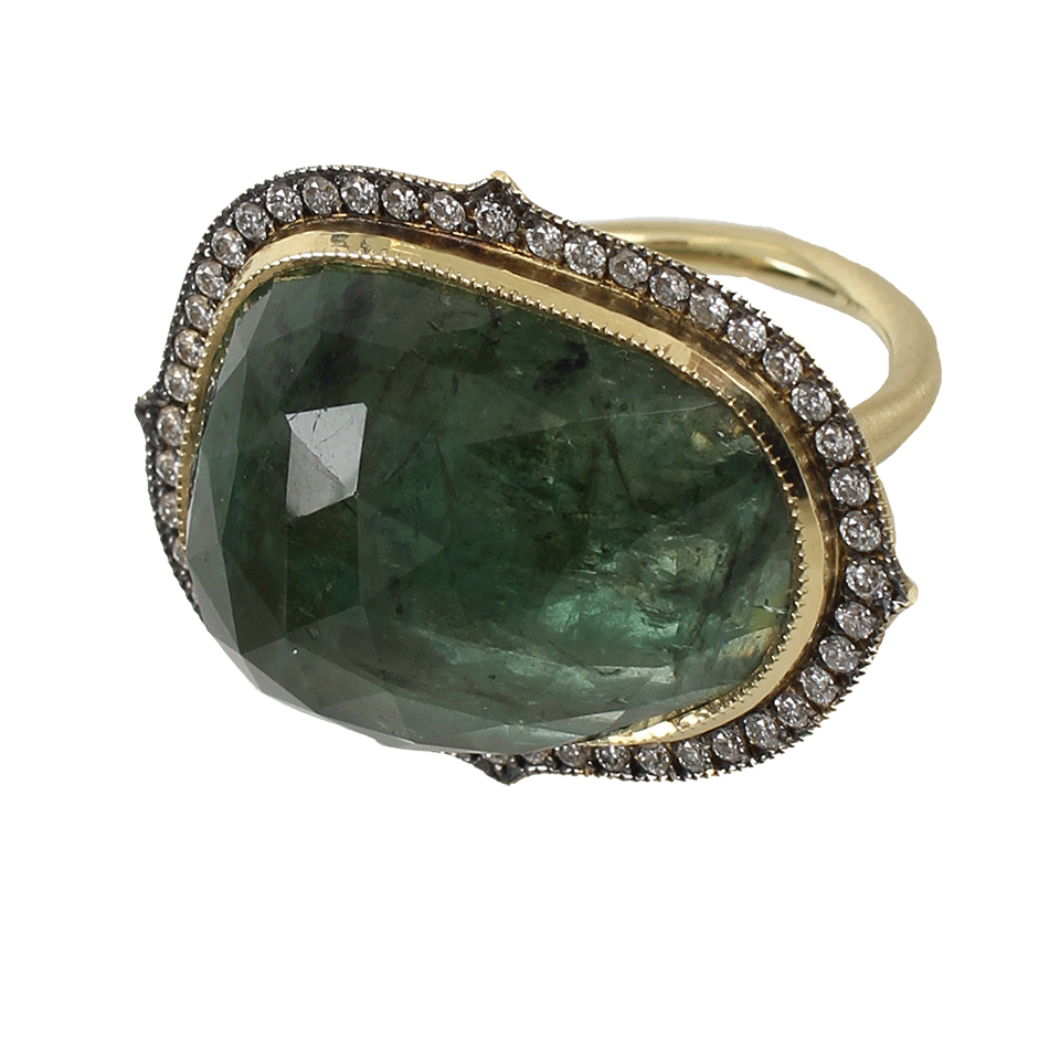 SYLVA & CIE-Thorn Shape Emerald Ring-YELLOW GOLD