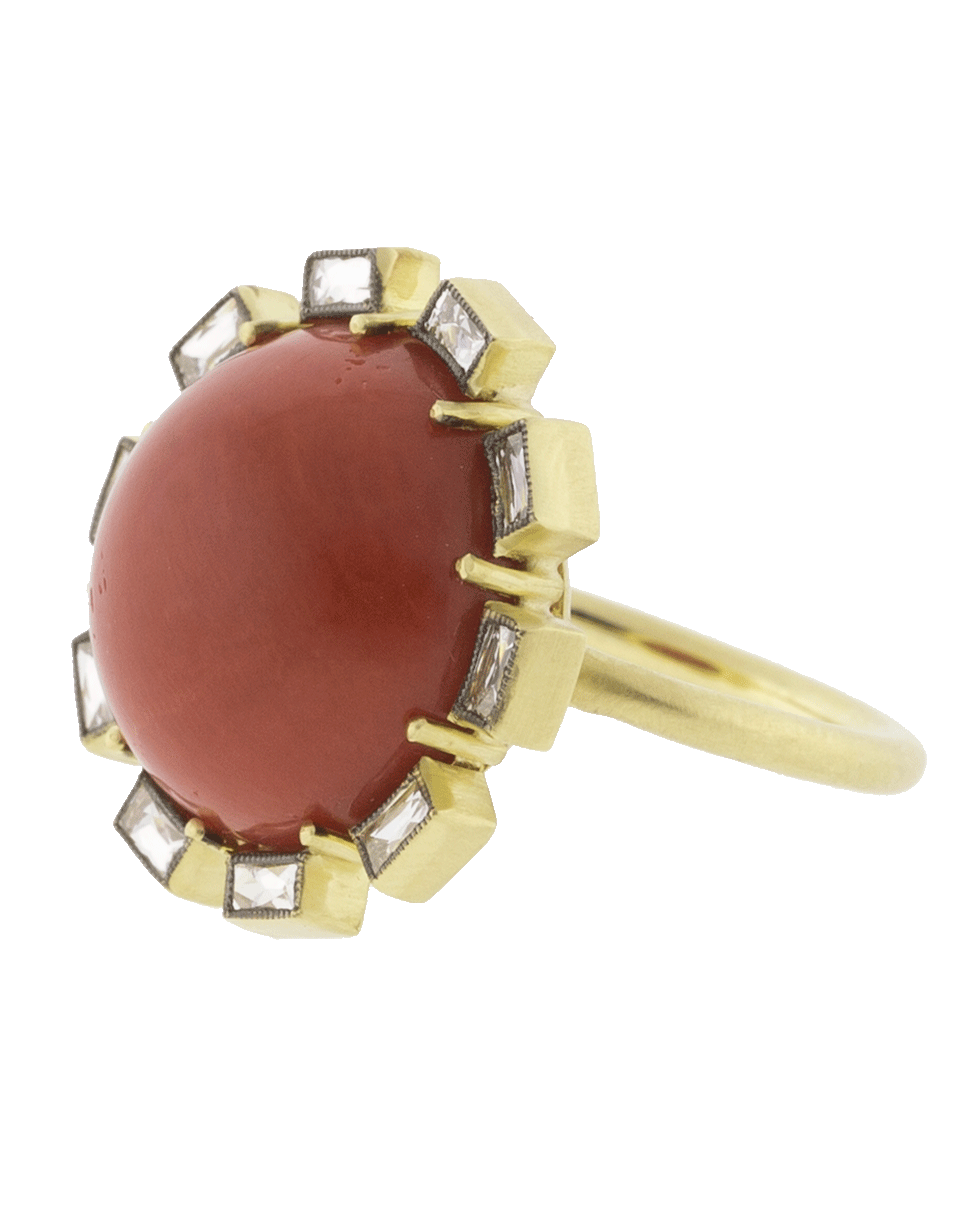 SYLVA & CIE-Mediterranen Coral Ring-YELLOW GOLD