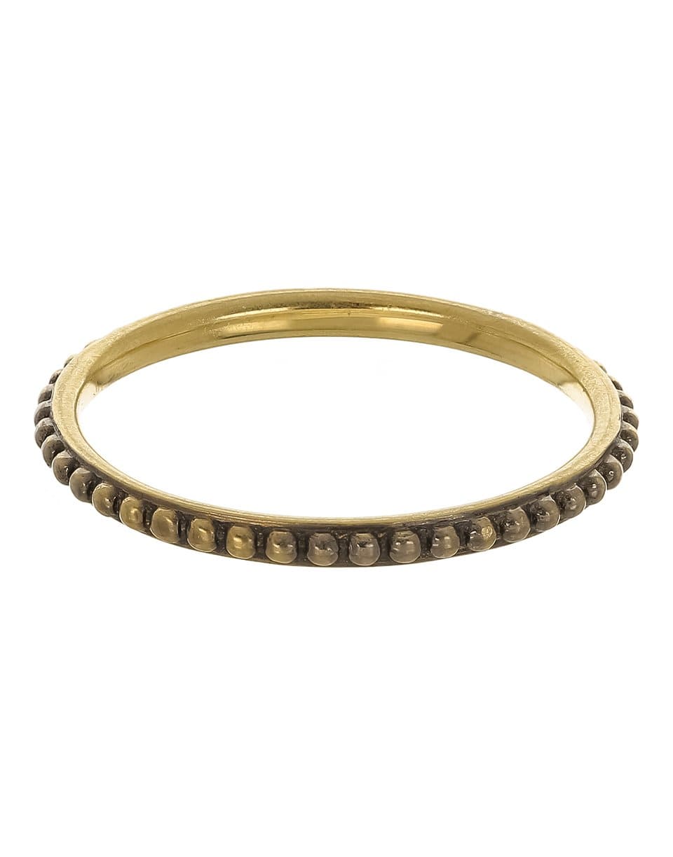 SYLVA & CIE-Oxidized Caviar Band Ring-YELLOW GOLD