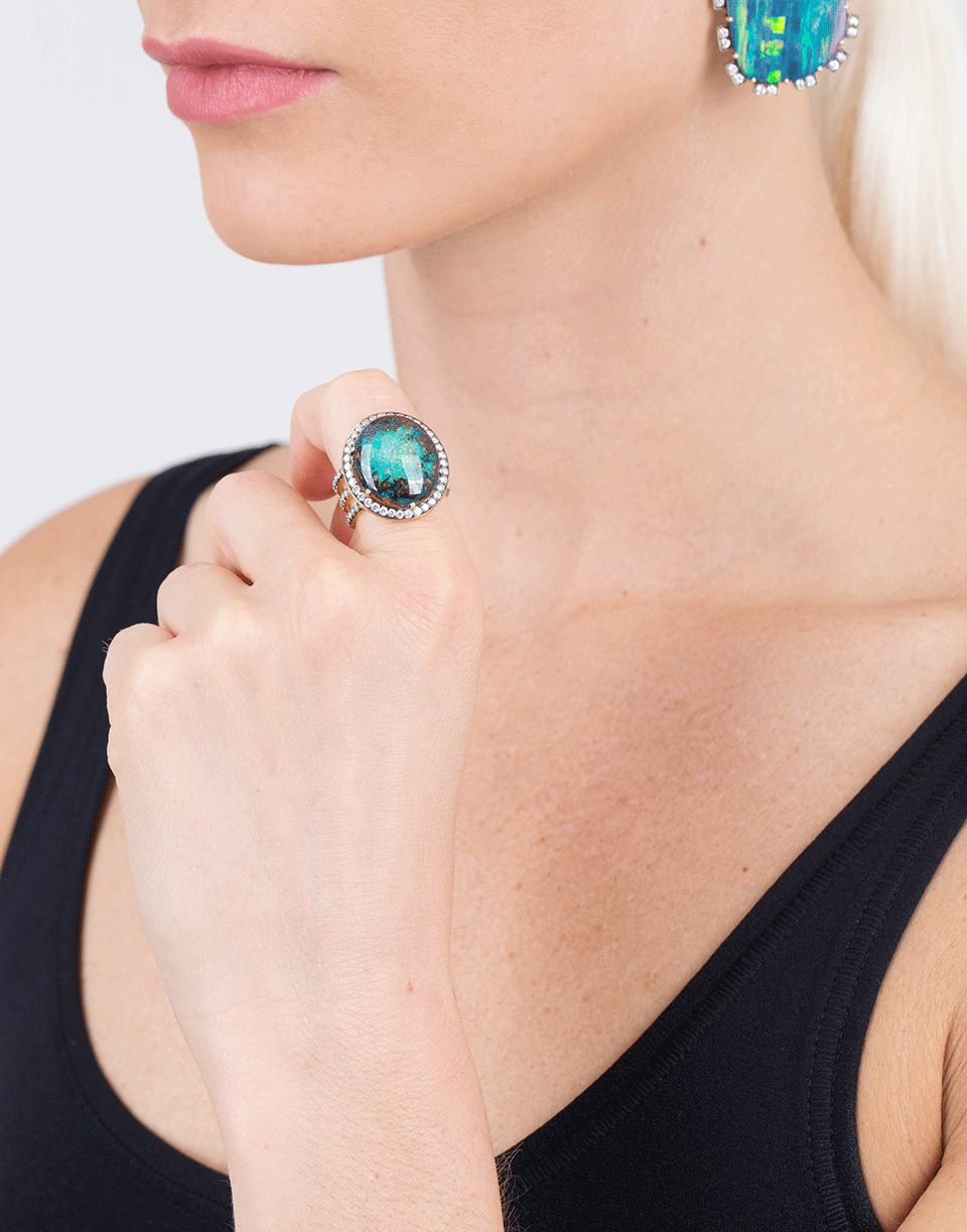 SYLVA & CIE-Australian Opal Ring-YELLOW GOLD