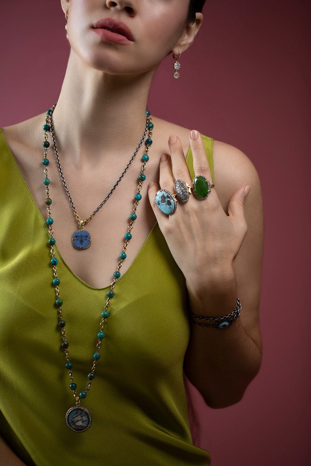 SYLVA & CIE-Oval Jade Ring-YELLOW GOLD