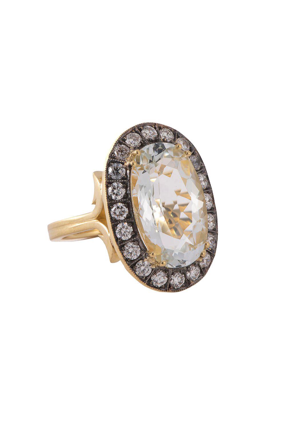 Oval Vintage Topaz Diamond Ring-YELLOW GOLD-7-JEWELRYFINE JEWELRING-SYLVA & CIE