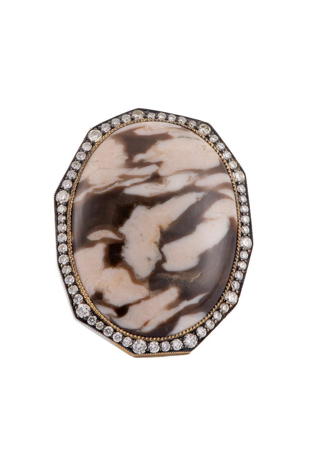 Peanut Wood Ring-YELLOW GOLD-7.5-JEWELRYFINE JEWELRING-SYLVA & CIE
