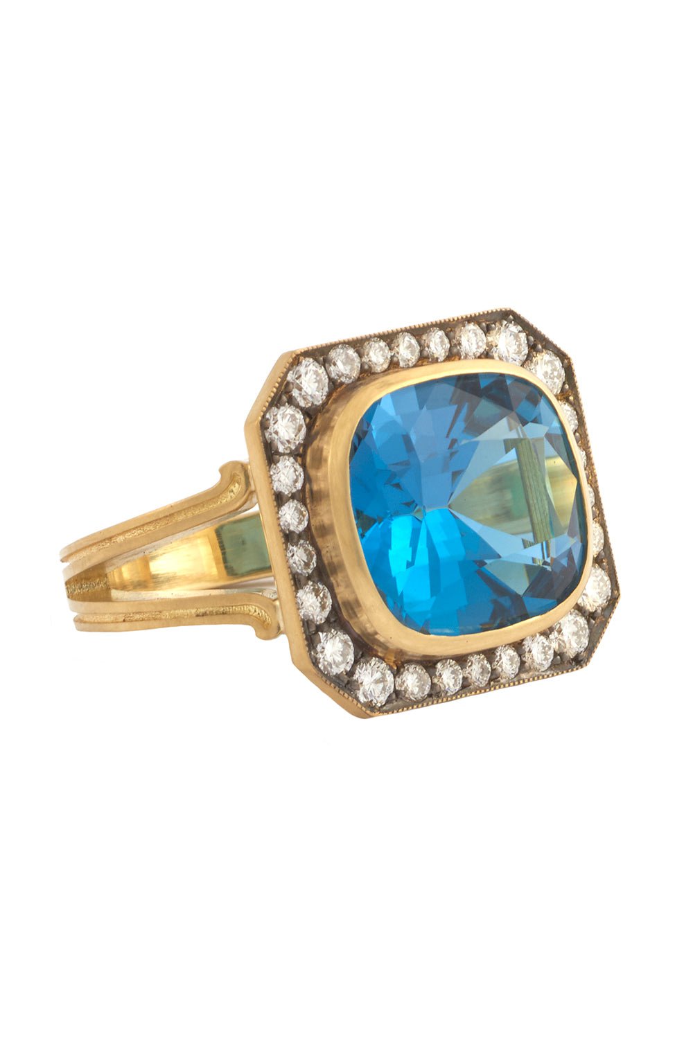 SYLVA & CIE-Renee Topaz Ring-YELLOW GOLD