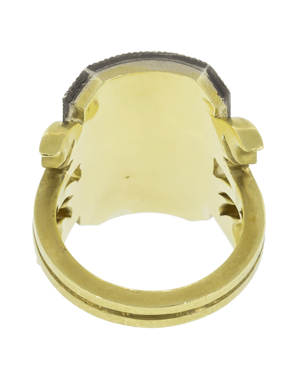 SYLVA & CIE-Old Euro Cut Diamond Ten Table Ring-YELLOW GOLD