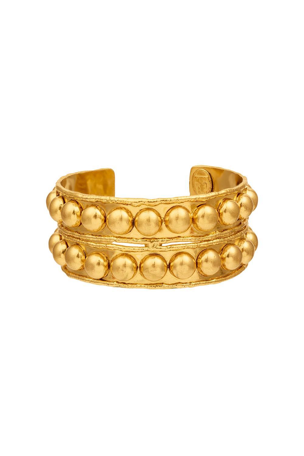 Tribal Cuff Bracelet-YELLOW-JEWELRYBOUTIQUEBRACELET O-SYLVIA TOLEDANO