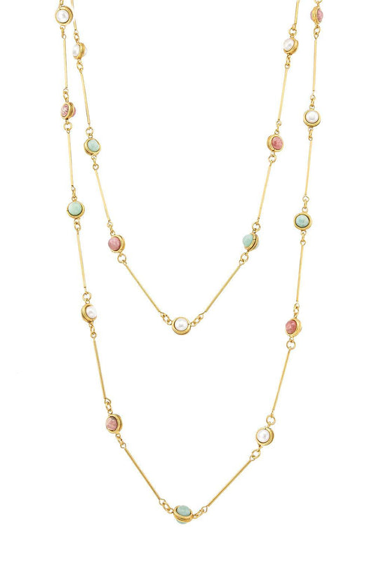 Amazonite Pearl Candies Necklace-PRLAMZNT-JEWELRYBOUTIQUENECKLACE O-SYLVIA TOLEDANO