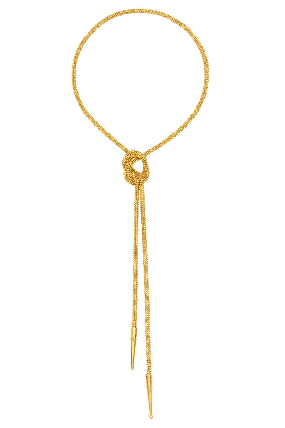 Bolo Tie Pendant Necklace-YELLOW-JEWELRYBOUTIQUENECKLACE O-SYLVIA TOLEDANO