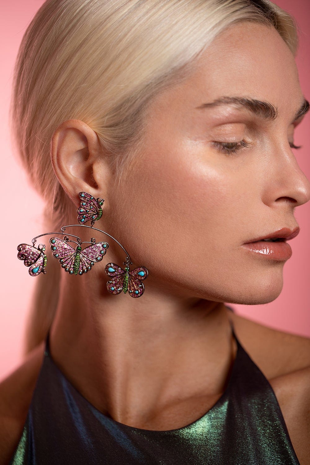 SYLVIE CORBELIN-Butterfly Mobile Earrings-SILVER