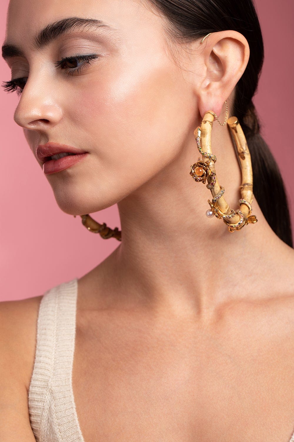 SYLVIE CORBELIN-Jardin Suspendu Bamboo Hoops-YELLOW GOLD