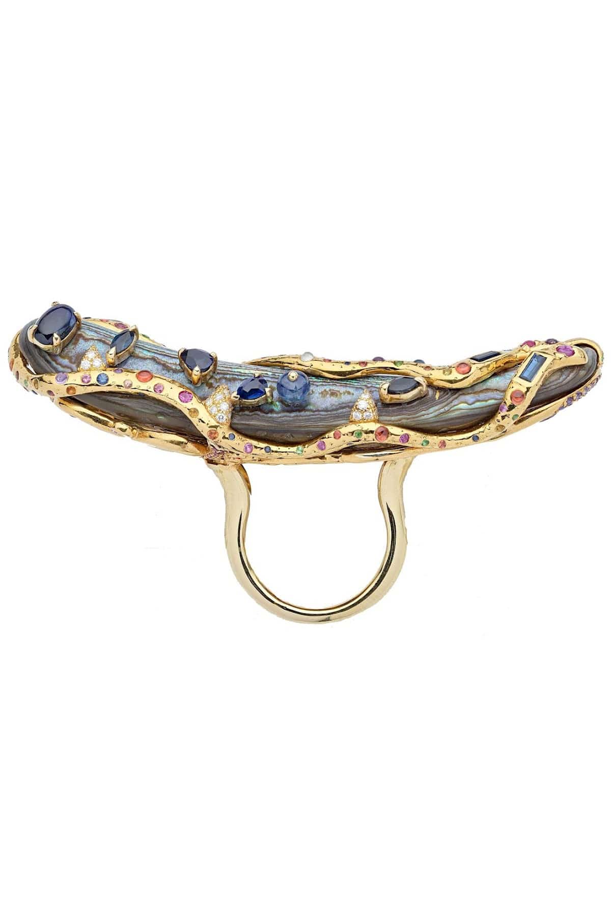 SYLVIE CORBELIN-Cache Dans La Nuit Ring-YELLOW GOLD