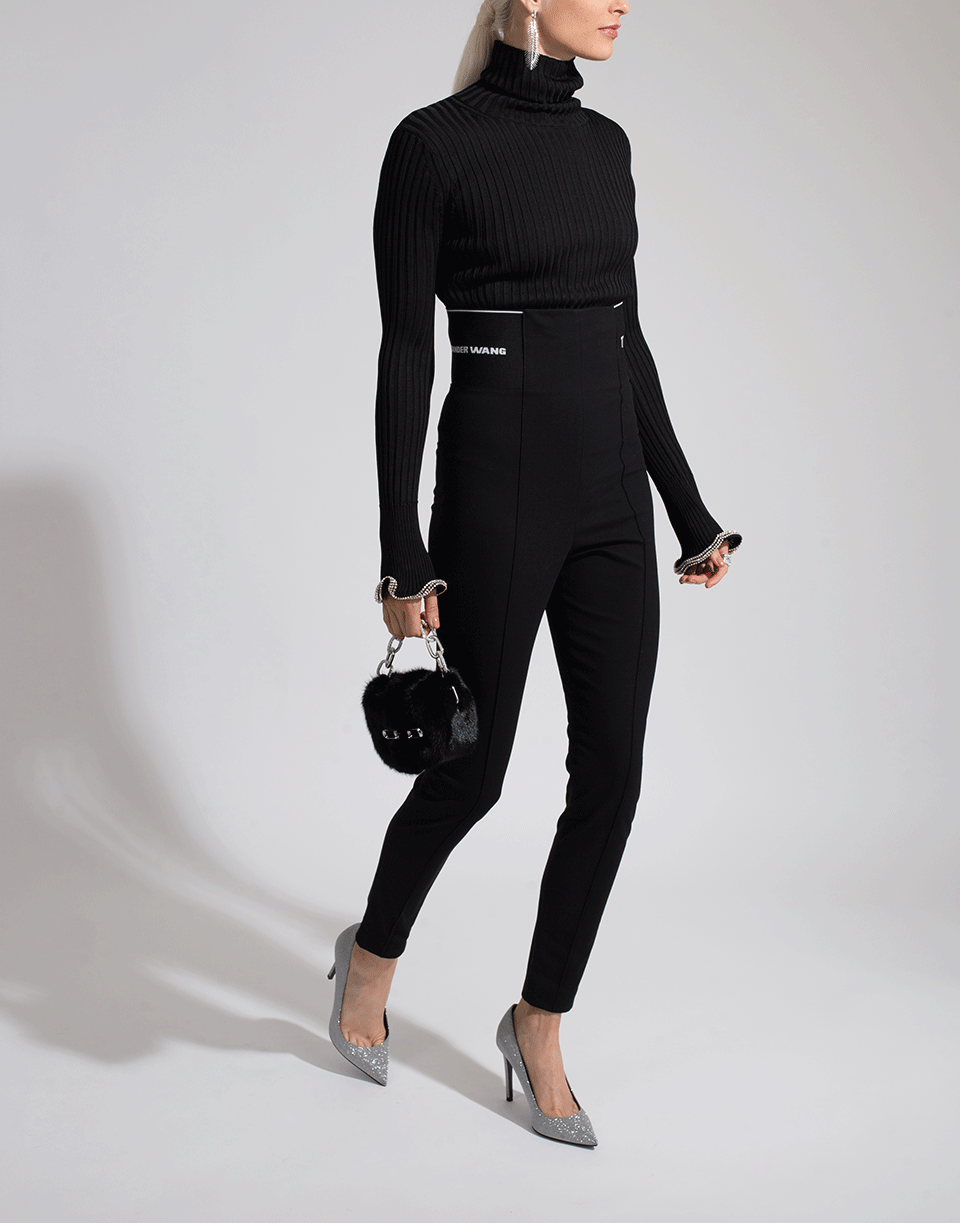 T BY ALEXANDER WANG-Stretch Logo Jacquard Legging-