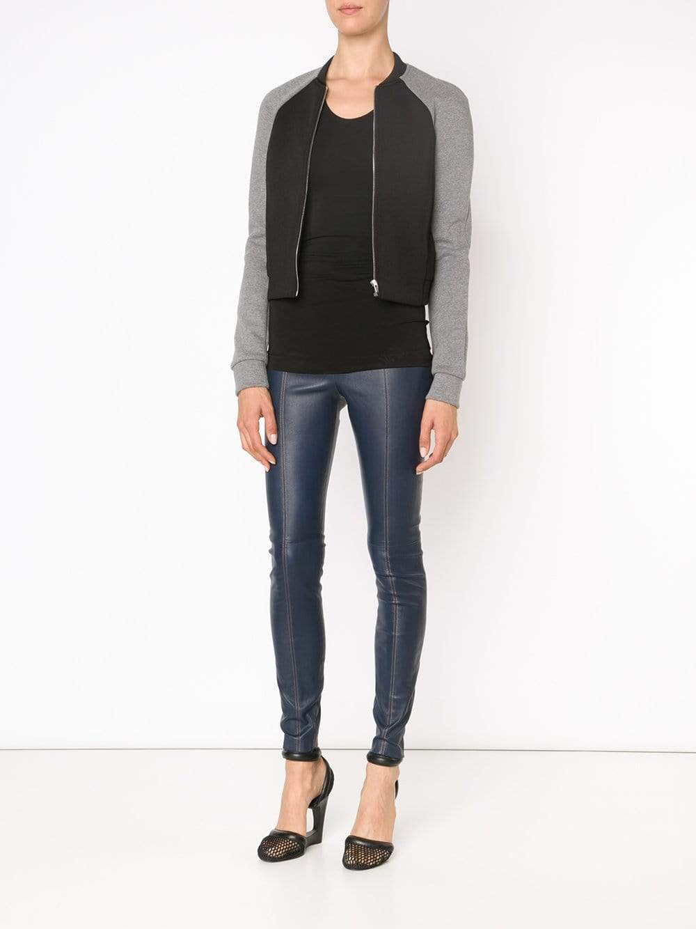 T BY ALEXANDER WANG-Stretch Leather Legging-